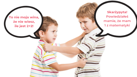 Two little boys fighting
